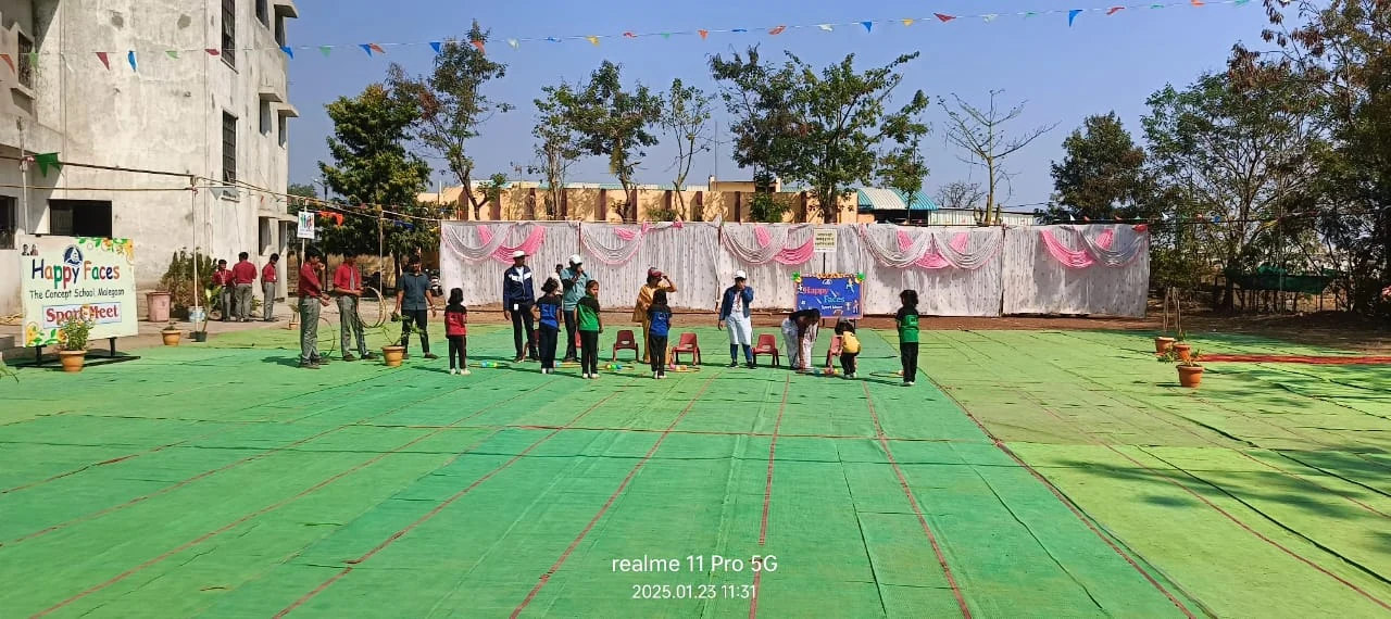 School sports activity at Happy Faces – The Concept School, Malegaon